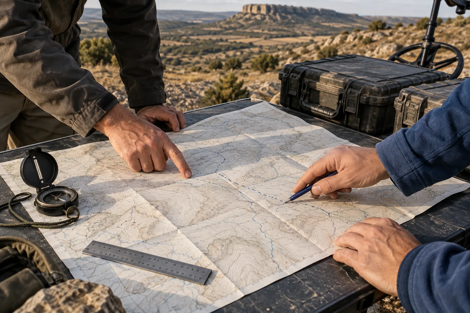 Planificación de ruta para detector de metales profesional